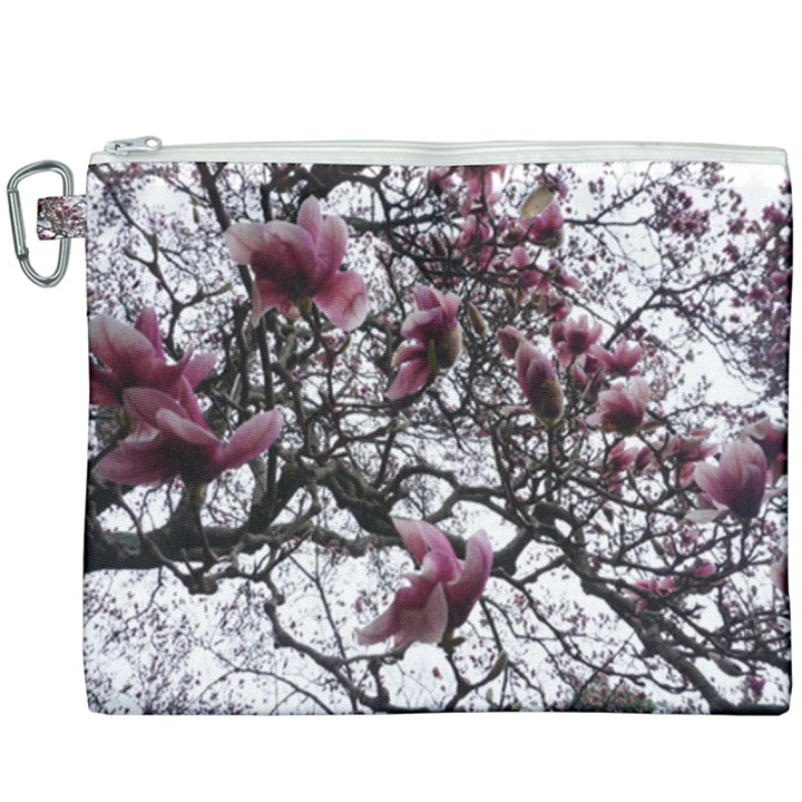 Saucer Magnolia Tree Canvas Cosmetic Bag (XXXL)