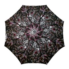 Saucer Magnolia Tree Ii Golf Umbrellas by okhismakingart