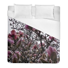 Saucer Magnolia Tree Ii Duvet Cover (full/ Double Size) by okhismakingart