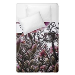 Saucer Magnolia Tree Ii Duvet Cover Double Side (single Size) by okhismakingart