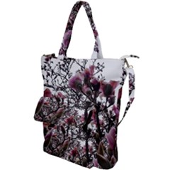 Saucer Magnolia Tree Ii Shoulder Tote Bag by okhismakingart