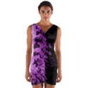 Purple Ivy gothic Wrap Front Bodycon Dress View1