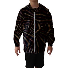 Vintage Etchnic Print Kids  Hooded Windbreaker by dflcprintsclothing