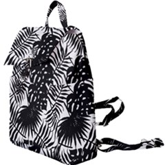 Black And White Tropical Leafs Pattern, Vector Image Buckle Everyday Backpack by Casemiro