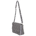 Leopard spots pattern, geometric dots, animal fur print Shoulder Bag with Back Zipper View2