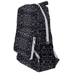 Black And White Ethnic Ornate Pattern Travelers  Backpack by dflcprintsclothing