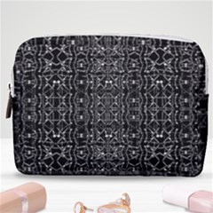 Black And White Ethnic Ornate Pattern Make Up Pouch (medium) by dflcprintsclothing