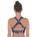 Intricate Modern Abstract Ornate Pattern Cross Back Sports Bra View2