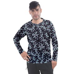 Intricate Modern Abstract Ornate Pattern Men s Pique Long Sleeve Tee