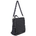 Pattern Abstrait Ronds Noir Crossbody Backpack View2