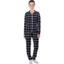 Pattern Abstrait Ronds Noir Casual Jacket and Pants Set View1