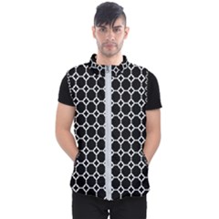 Pattern Abstrait Ronds Noir Men s Puffer Vest