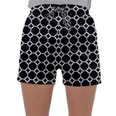 Pattern Abstrait Ronds Noir Sleepwear Shorts by kcreatif