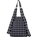 Pattern Abstrait Ronds Noir Center Zip Backpack View2