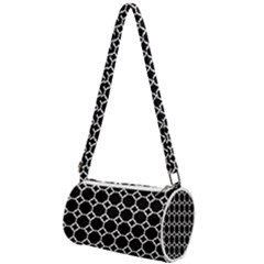 Pattern Abstrait Ronds Noir Mini Cylinder Bag