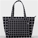 Pattern Abstrait Ronds Noir Back Pocket Shoulder Bag  View1