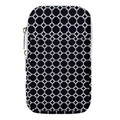 Pattern Abstrait Ronds Noir Waist Pouch (large) by kcreatif