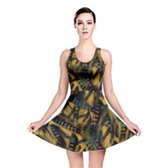 Feathers Reversible Skater Dress by treegold