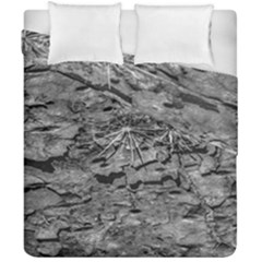 Black And White Texture Print Duvet Cover Double Side (california King Size) by dflcprintsclothing