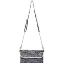 Black And White Texture Print Mini Crossbody Handbag View1