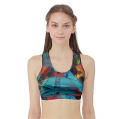 Magic Sports Bra With Border by WILLBIRDWELL