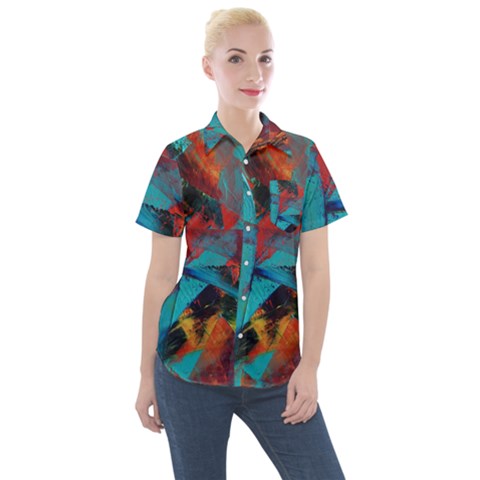 Magic Women s Short Sleeve Pocket Shirt by WILLBIRDWELL