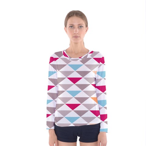 Zappwaits Triangle Women s Long Sleeve Tee by zappwaits