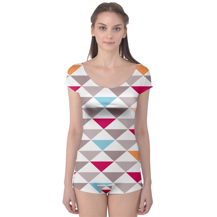 Zappwaits Triangle Boyleg Leotard 