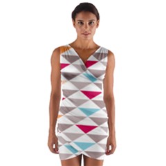 Zappwaits Triangle Wrap Front Bodycon Dress by zappwaits