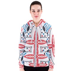 Motif Women s Zipper Hoodie by Sobalvarro