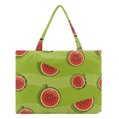 Seamless Background With Watermelon Slices Medium Tote Bag by BangZart