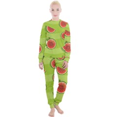 Seamless Background With Watermelon Slices Women s Lounge Set by BangZart