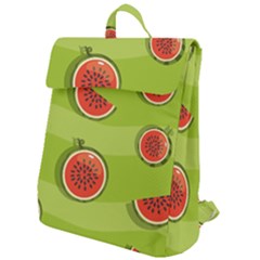 Seamless Background With Watermelon Slices Flap Top Backpack by BangZart