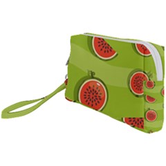 Seamless Background With Watermelon Slices Wristlet Pouch Bag (small) by BangZart