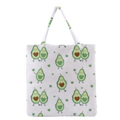 Cute Seamless Pattern With Avocado Lovers Grocery Tote Bag by BangZart