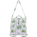 Cute seamless pattern with avocado lovers Crossbody Backpack View3