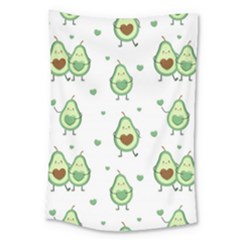 Cute Seamless Pattern With Avocado Lovers Large Tapestry by BangZart