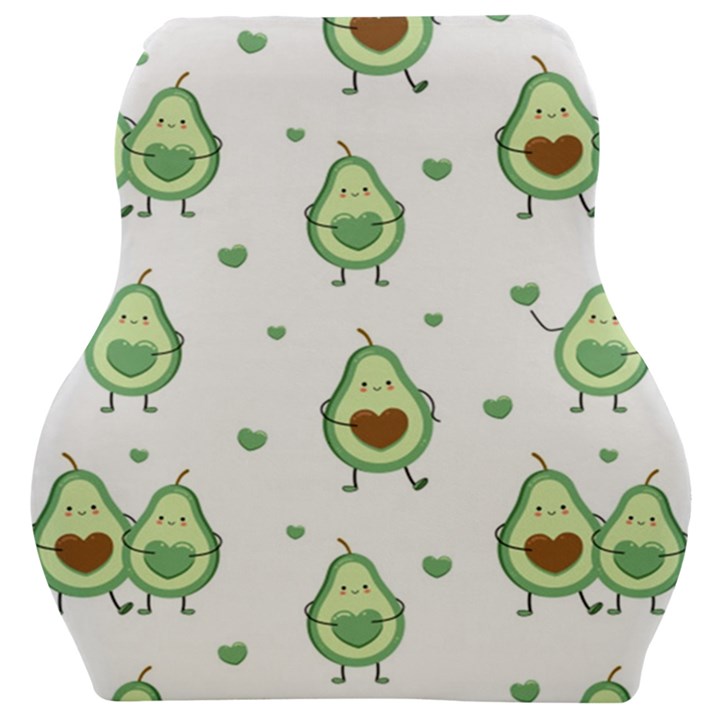 Cute seamless pattern with avocado lovers Car Seat Velour Cushion 