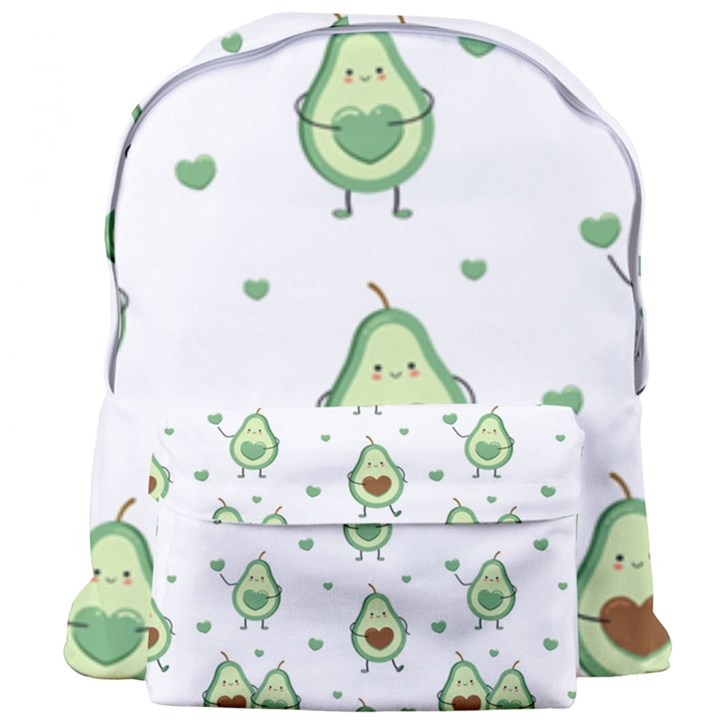 Cute seamless pattern with avocado lovers Giant Full Print Backpack