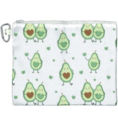 Cute Seamless Pattern With Avocado Lovers Canvas Cosmetic Bag (xxxl) by BangZart