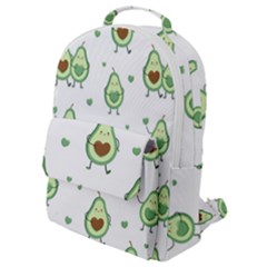 Cute Seamless Pattern With Avocado Lovers Flap Pocket Backpack (small) by BangZart