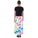 Abstract pop art seamless pattern cute background memphis style Flared Maxi Skirt View2