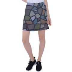 Cartoon Colored Stone Seamless Background Texture Pattern   Tennis Skirt