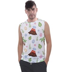 Cute Palm Volcano Seamless Pattern Men s Regular Tank Top by BangZart