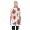 Seamless-background-pattern-with-watermelon-slices Short Sleeve Side Drop Tunic View2