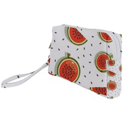 Seamless-background-pattern-with-watermelon-slices Wristlet Pouch Bag (small) by BangZart