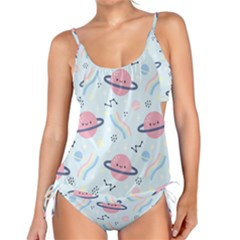 Cute Planet Space Seamless Pattern Background Tankini Set by BangZart