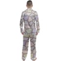 Cartoon colored stone seamless background texture pattern Men s Long Sleeve Satin Pyjamas Set View2