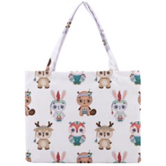 Cute Cartoon Boho Animals Seamless Pattern Mini Tote Bag by BangZart