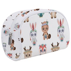 Cute Cartoon Boho Animals Seamless Pattern Makeup Case (medium)